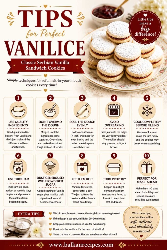 Vanilice cookie recipe tips and tricks