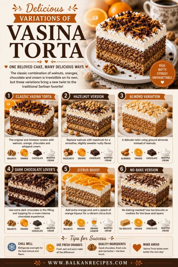 Vasa’s Torte (Vasina Torta) Recipe 8 Variations of Serbian Vasina Torta recipe