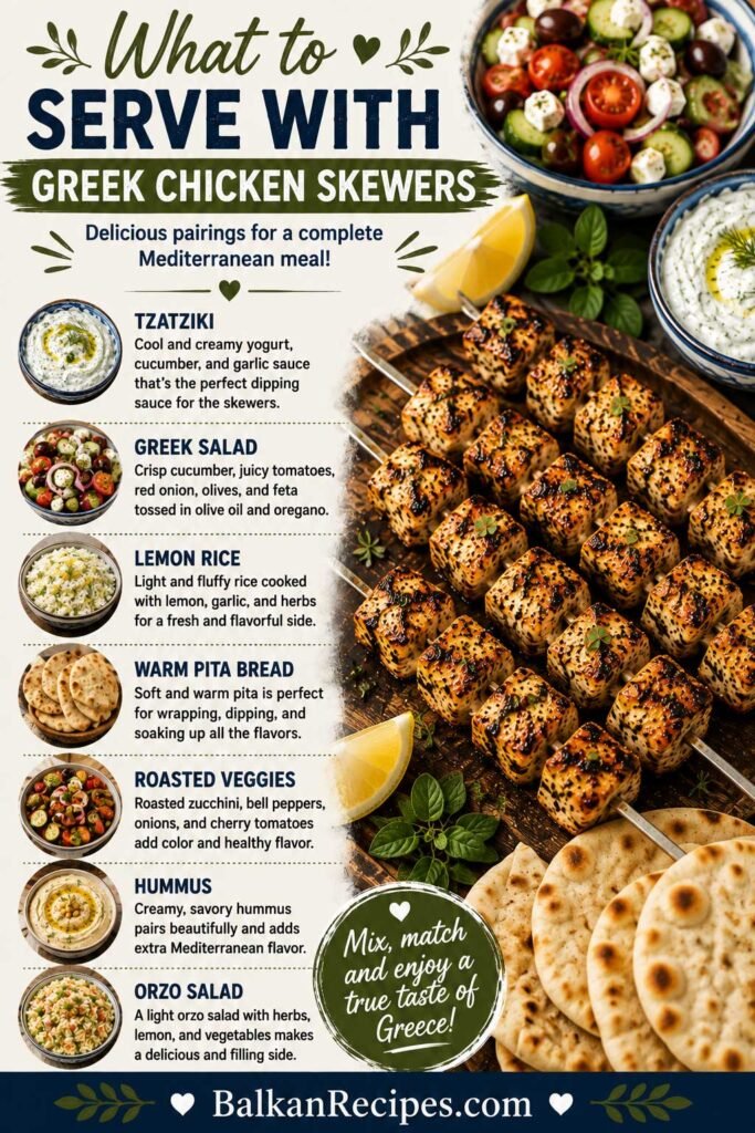 What to Serve with Greek Chicken Skewers