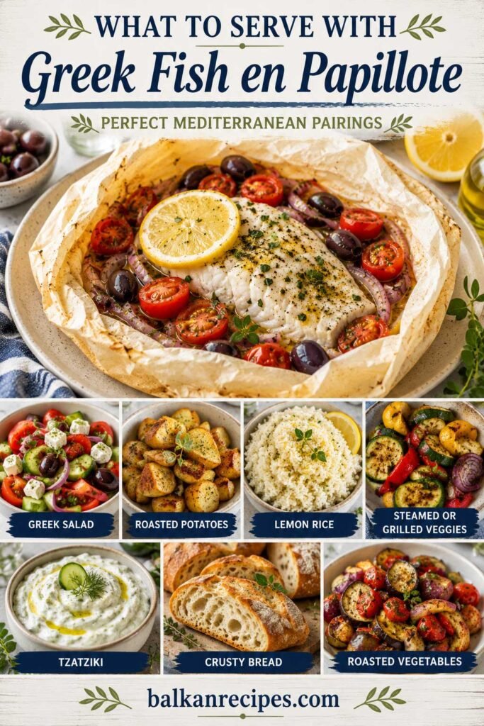 What to Serve with Greek Fish en Papillote recipe