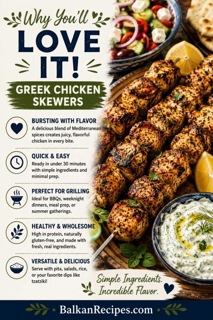 Why You will Love These Greek Chicken Skewers