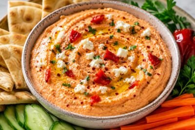 greek feta and red pepper dip recipe