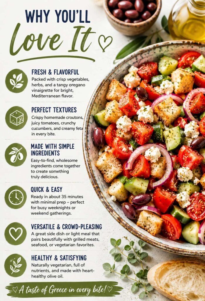 people love Greek Panzanella Salad recipe