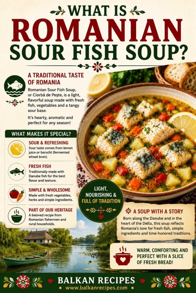 what is Romanian sour fish soup recipe