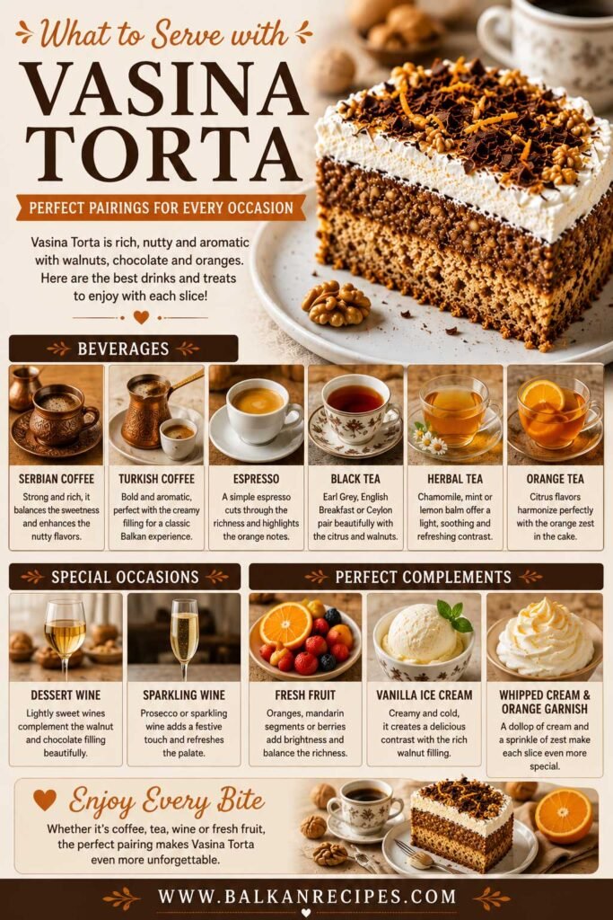 Vasa’s Torte (Vasina Torta) Recipe 9 what to serve with this serbian walnut cake