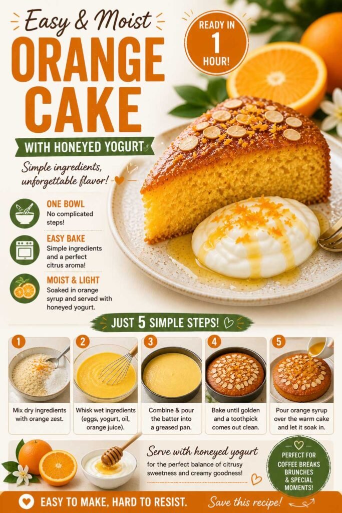 Greek yogurt orange cake recipe