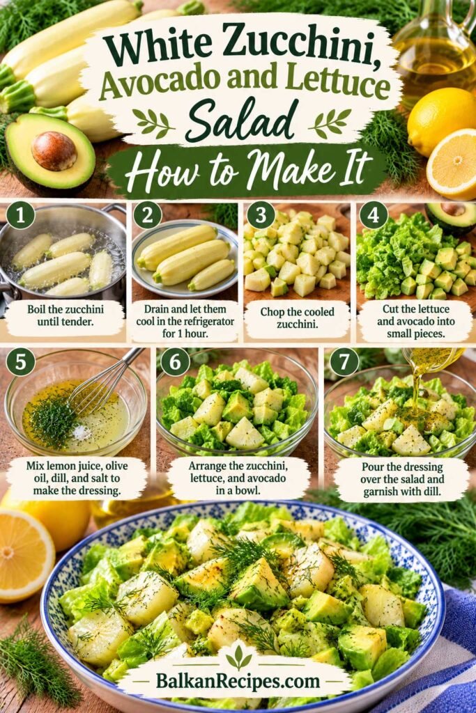 How to Make Greek zucchini salad recipe with avocado