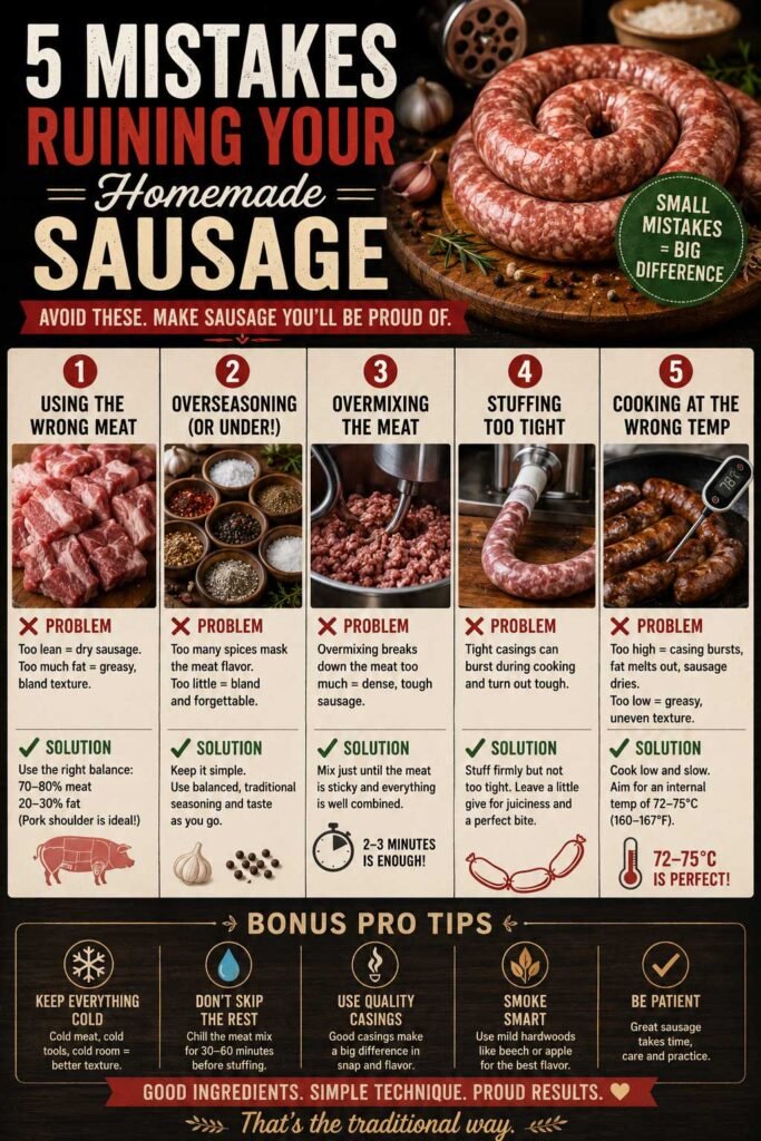 Mistakes Ruining Your Homemade Sausage