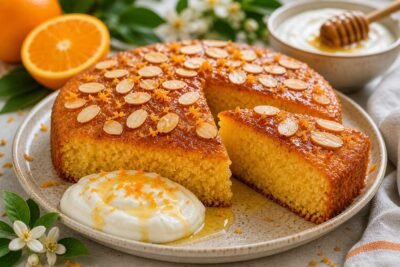 Orange Cake with Honeyed Yogurt