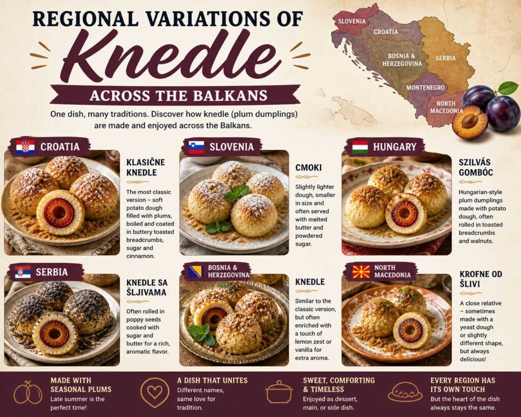 Regional variations of Knedle Recipe