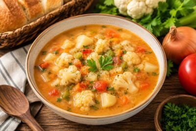 Serbian Cauliflower Soup Recipe