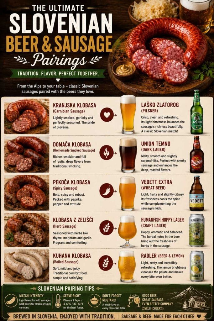 Ultimate Slovenian Beer and Sausage Pairings