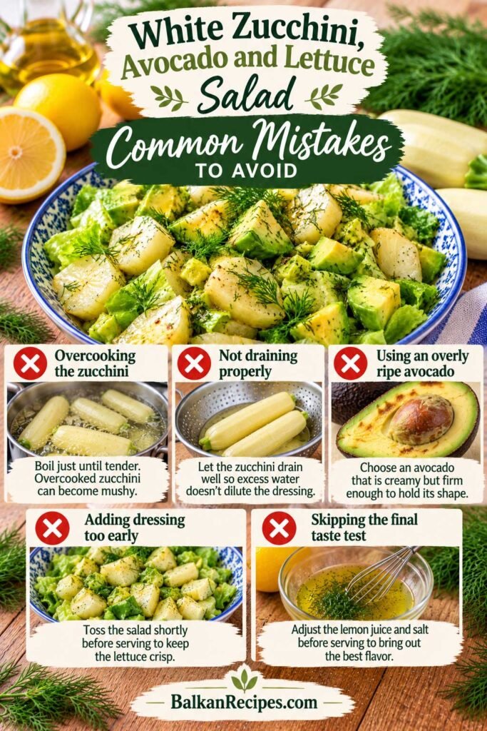 avocado zucchini salad Common Mistakes to Avoid