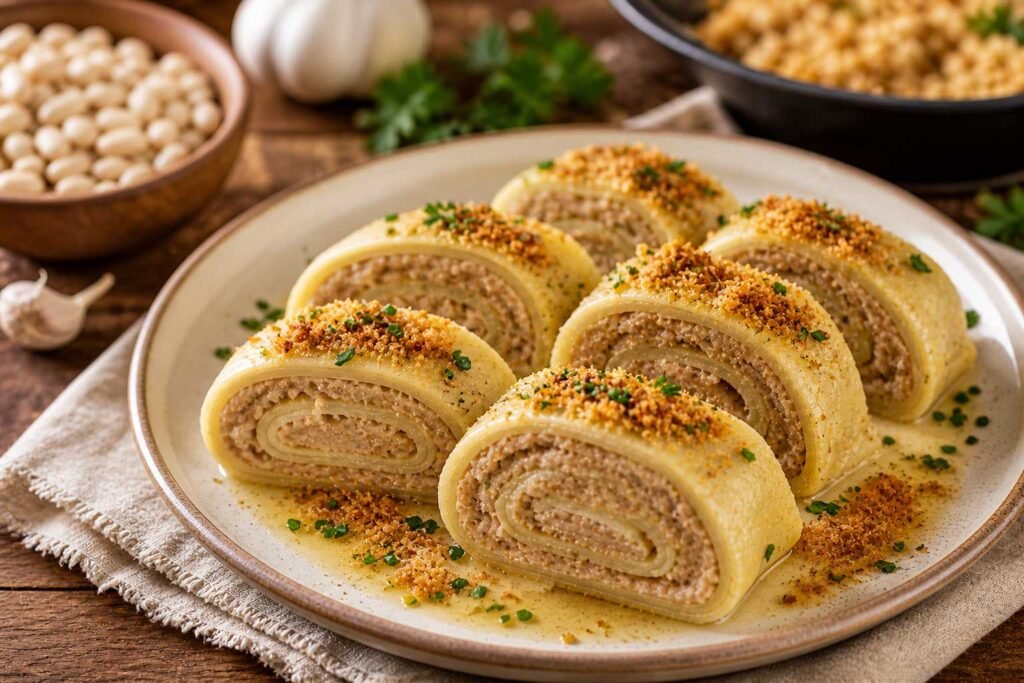 Slovenian dumplings with bean štruklji recipe