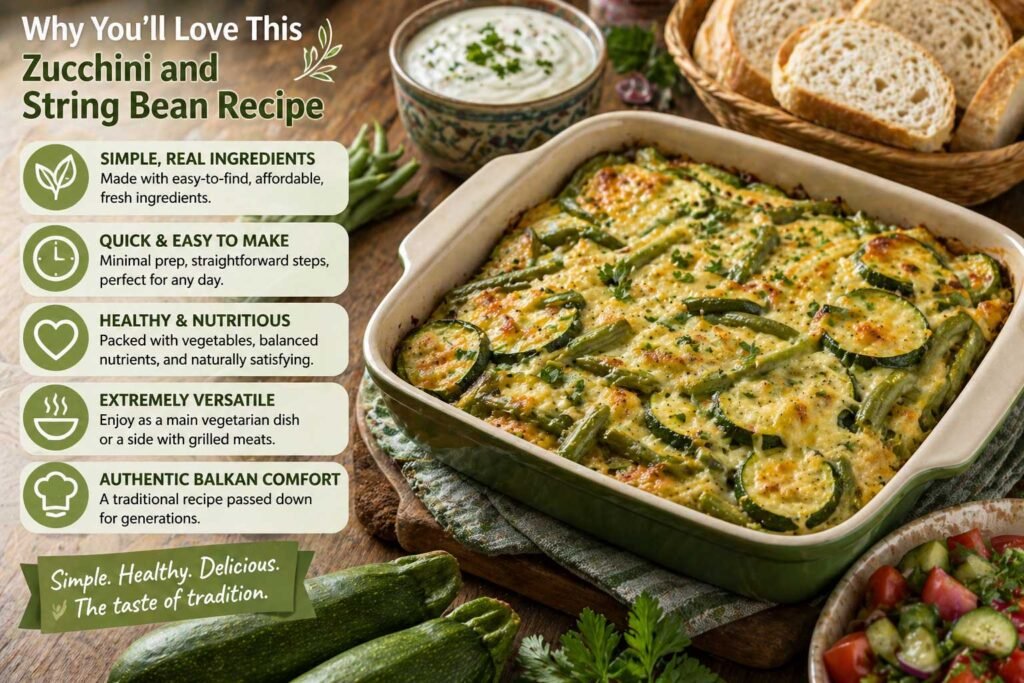 balkan zucchini and green beans from Slovenia you will love