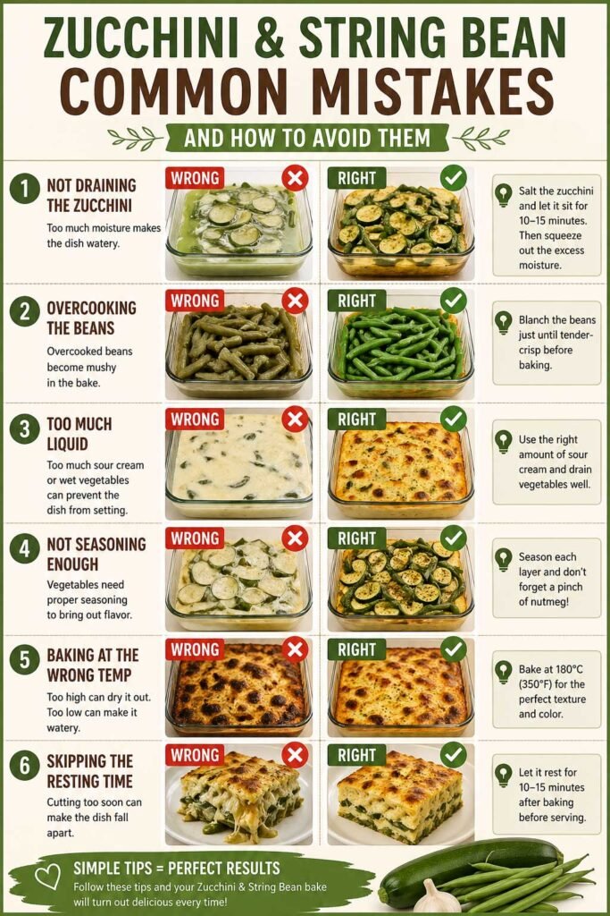 Slovenian baked zucchini and green beans chefs tips