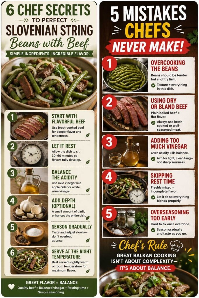 Common Mistakes to Avoid when making slovenian string beans beef