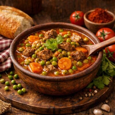 Peas and Beef Stew Grašak recipe 2 Montenegrin Peas and Beef Stew Grašak recipe