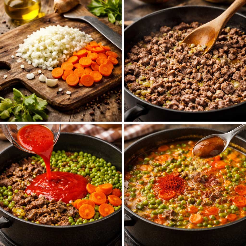 Peas and Beef Stew recipe