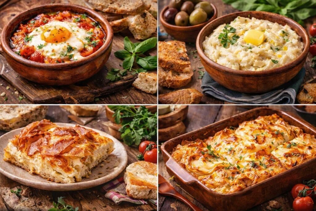 Balkan Baked and Cooked Dairy Dishes recipes