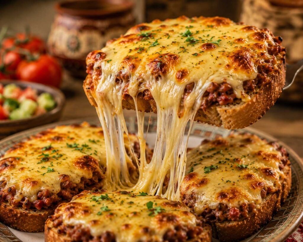 Hot Princesa with melted kashkaval recipe balkan sandwich