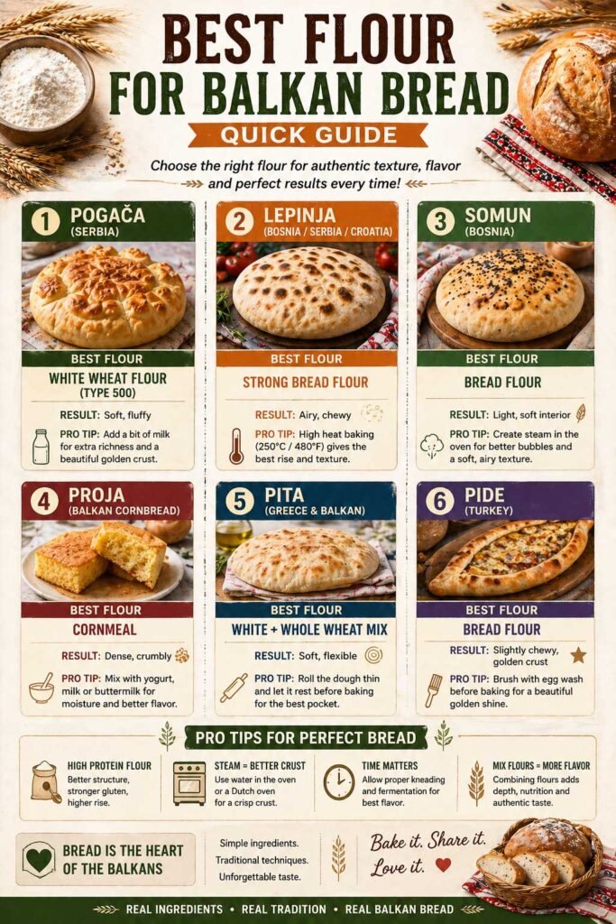 Best Flour Types for Balkan Bread