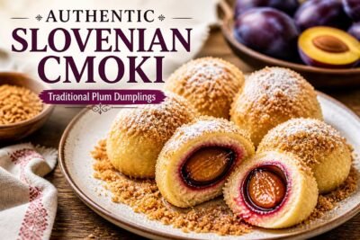 Slovenian cmoki with plums and breadcrumbs recipe