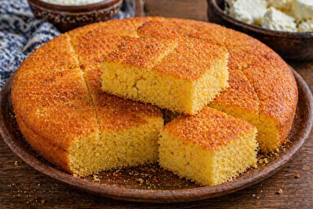 traditional Balkan cornbread Proja